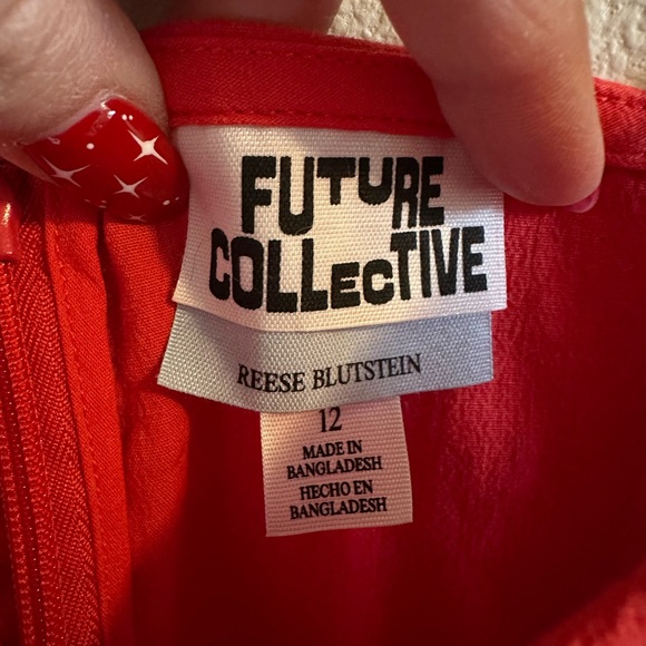 Future Collective Red Dress - Picture 2 of 4